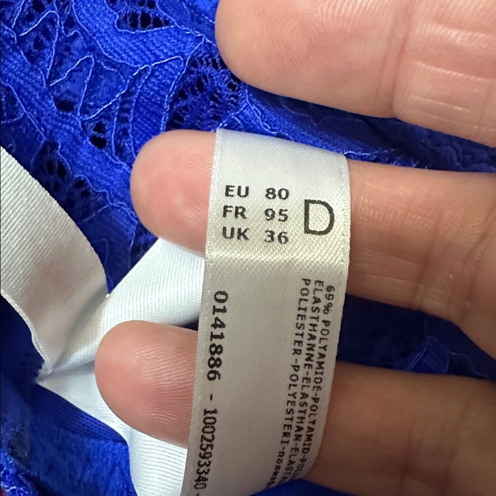 Sz D36⭐️New Prima Donna Twist First Night Blue Longline Bra. Never Worn! - Picture 8 of 8